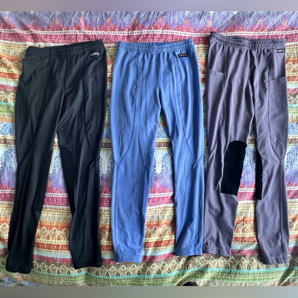 Girls' Kerrits HORSE Riding Performance Tights equestrian XL Bundle